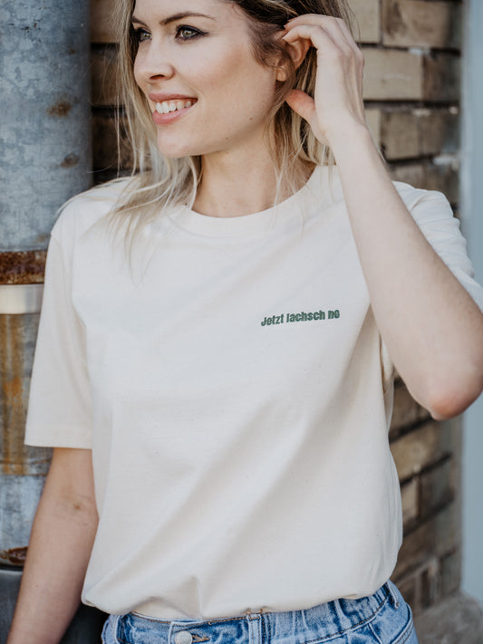 T-Shirt "Jetzt lachsch no"